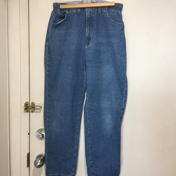 VINTAGE LEE HIGH RISE DENIM JEANS SIZE 14P - Picture 1 of 9
